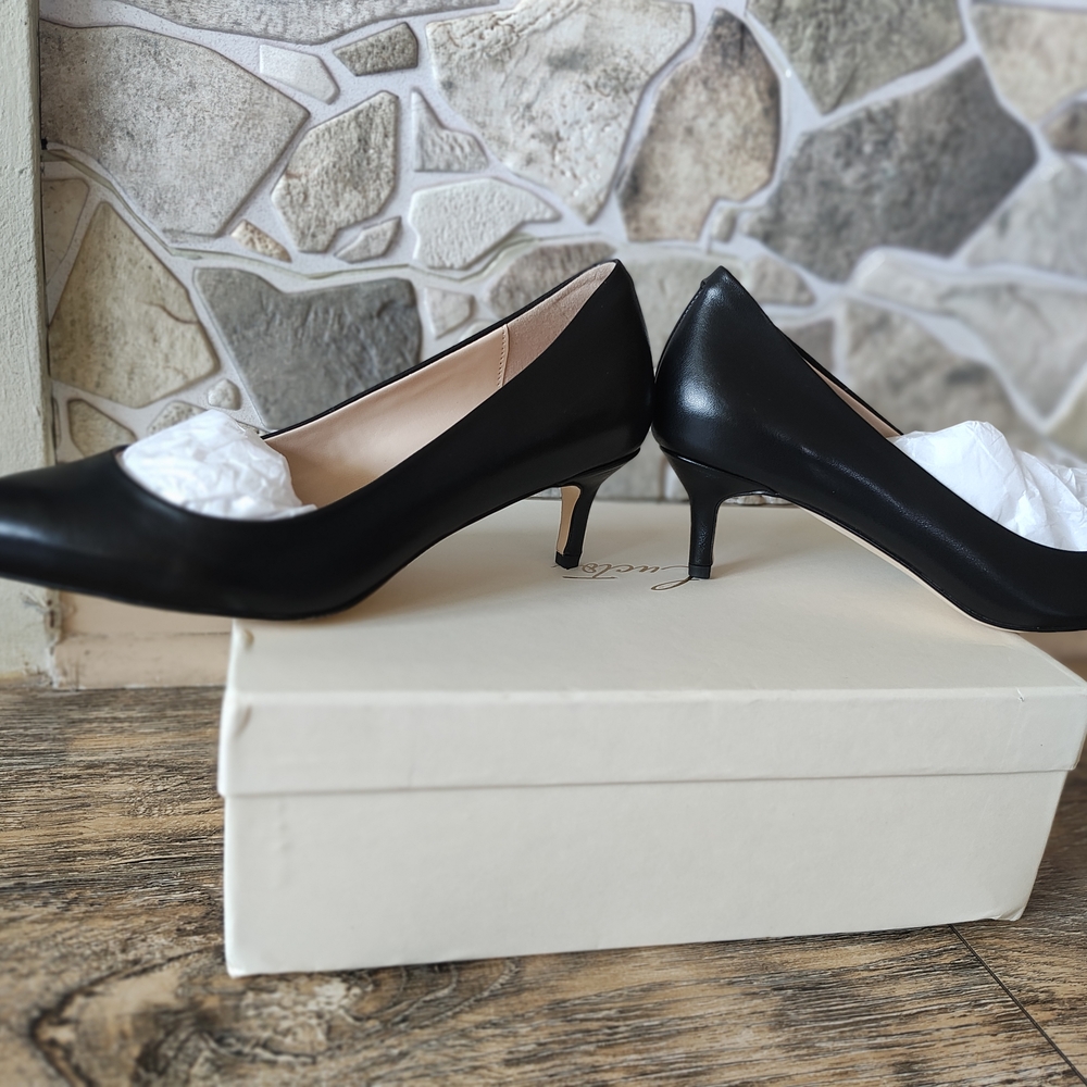 Black Stiletto Heels with Pointed Toe